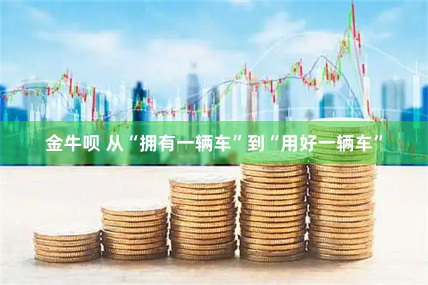 金牛呗 从“拥有一辆车”到“用好一辆车”